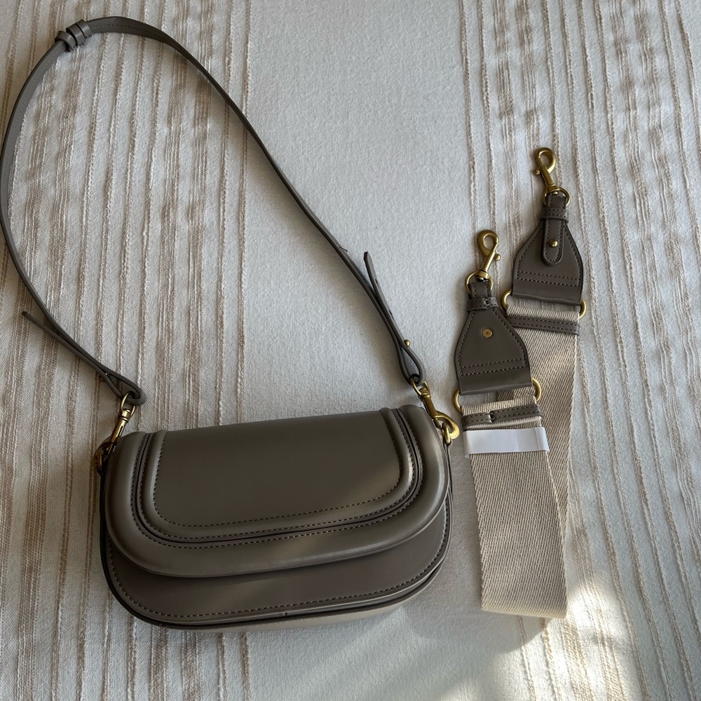 Elegant Olive Grey Shoulder Bag